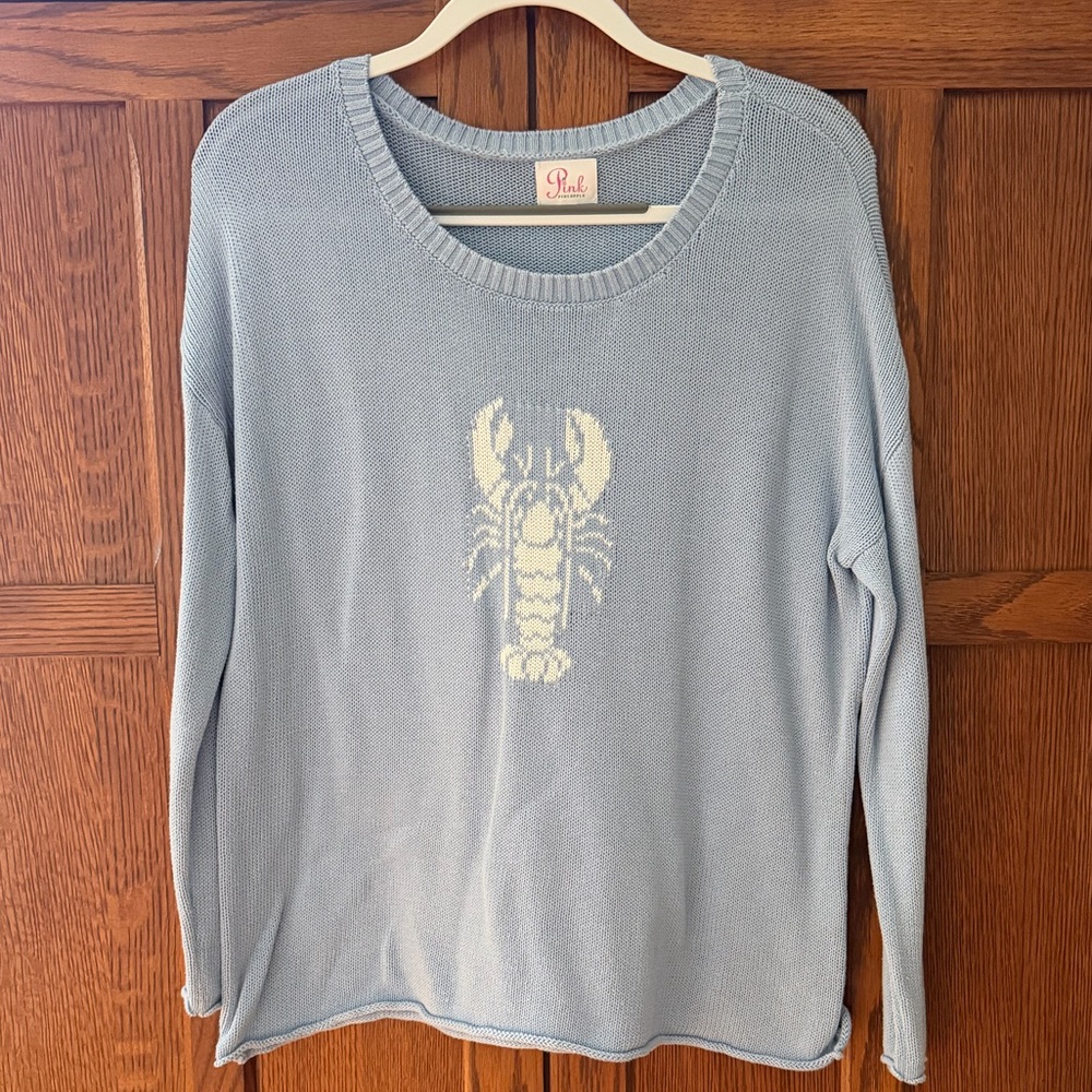 Pink Pineapple Boxy Cotton Sweater Size S